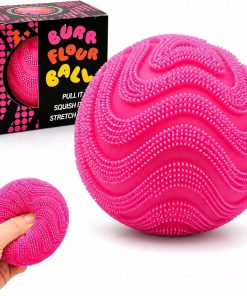 Fuzz Ball Squishy Stress Ball.Soft Fidget Squishy Fuzz Squeeze Ball for Adults.Anxiety Stress Relief Toys.Party Favors Gift for Adults (Pink Ball) : Toys & Games