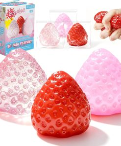 3Pcs Big Taba Squishies Strawberry. Cute Strawberry Squeeze Toys. Upgrade Fruit Squishies. Kawaii Sticky Stress Toy. Clear Fidget Toys. Valentines Gift for Kids. Teen Boys Girls Birthday Gift Ideas : Toys & Games